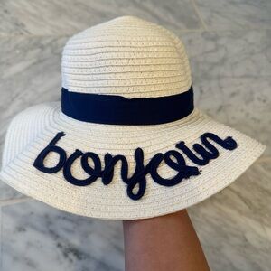 Janie and Jack Cream Bonjour Baby Hat
